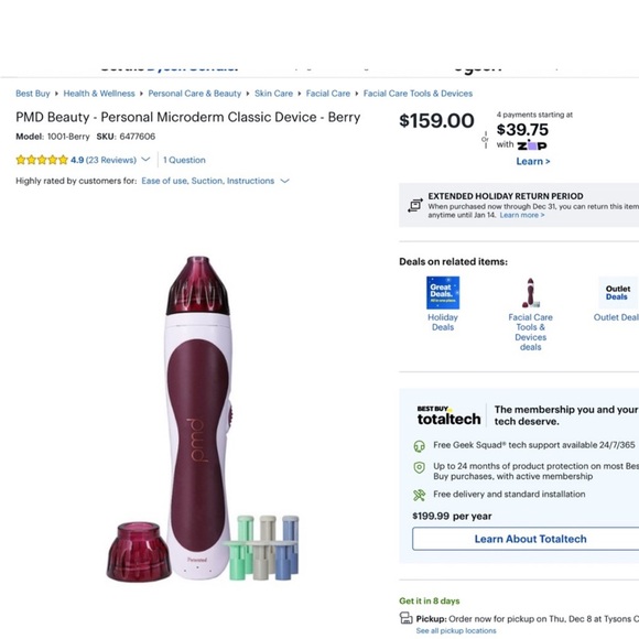 PMD Classic Personal
Microderm Exfoliation Device in hot Pink - Picture 6 of 16